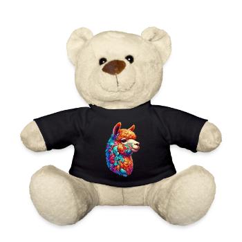 Alpaca - Teddy Bear - black - Front