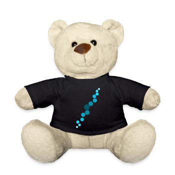 Blaue Blasen - Teddy - Schwarz - Vorne