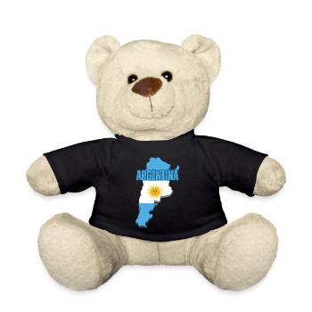 Argentinischer Stolz, Flagge von Argentinien - Teddy - Schwarz - Vorne