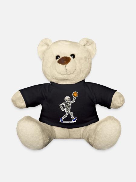 Basketball Skeleton Slam - Teddy Bear - black