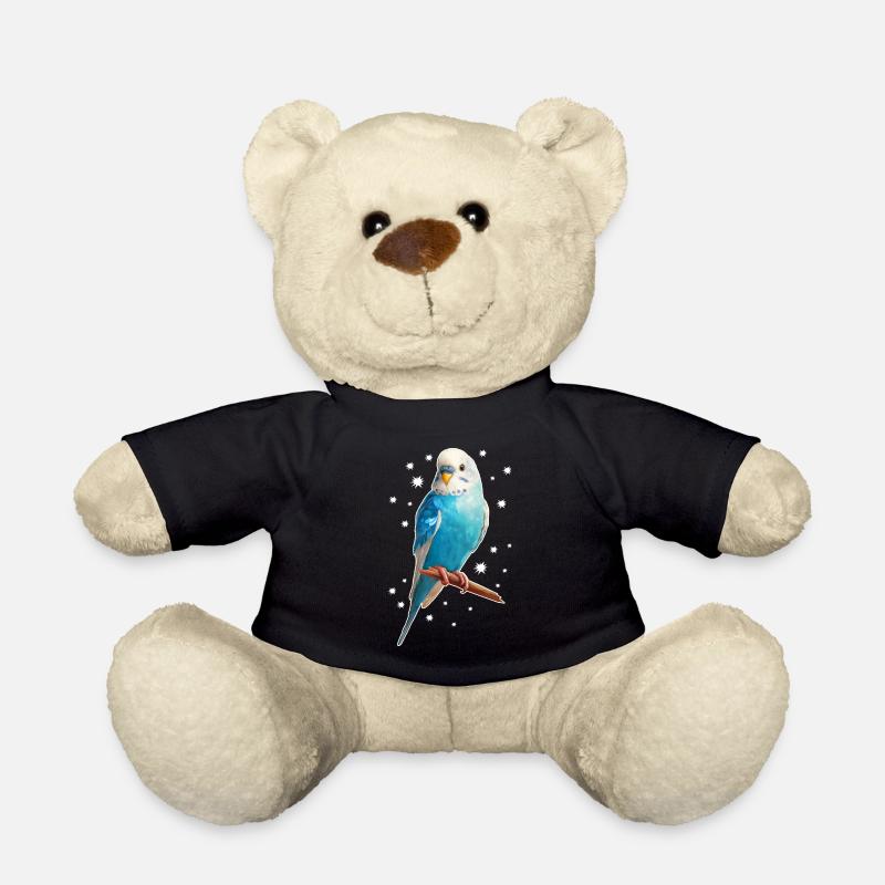 Wellensittich Sterne - Teddy - Schwarz