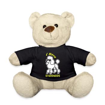 Ausdrucksstarker Pudel mit Sonnenbrille - Teddy - Schwarz - Vorne