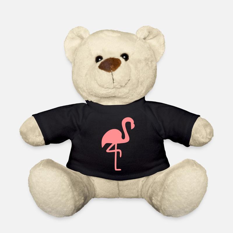 Flamingo Pink Tier Geschenk - Teddy - Schwarz