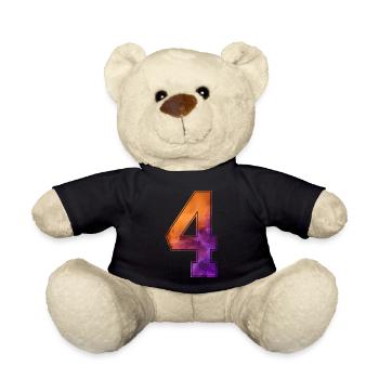 NON. 4 NUMÉRO 4 COLLÈGE 4E ANNIVERSAIRE - Nounours - noir - Devant