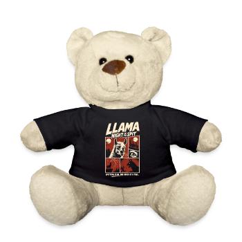 Llamas No Drama Just Llamas Horror - Teddy Bear - black - Front