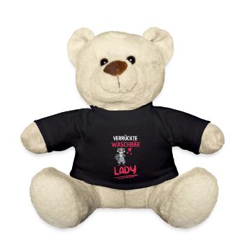Trash Panda Lady Waldtier Frauen Geschenk Waschbär - Teddy - Schwarz - Vorne