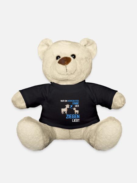 Bauernhof Tier Jungen Tierliebhaber Geschenk Ziege - Teddy - Schwarz