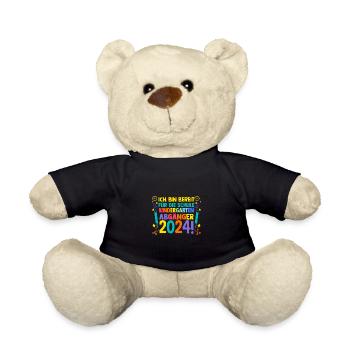 10 Klasse Schulkind Schulanfang Kindergarten Kita - Teddy - Schwarz - Vorne