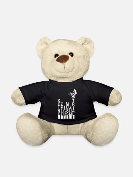 Keine Zeit ich Muss Zum Trial Bike Fahrrad BMX - Teddy - Schwarz