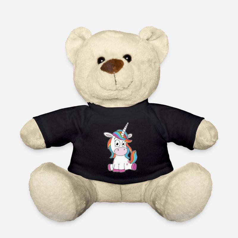 Süßes Einhorn Personalisieren - Teddy - Schwarz