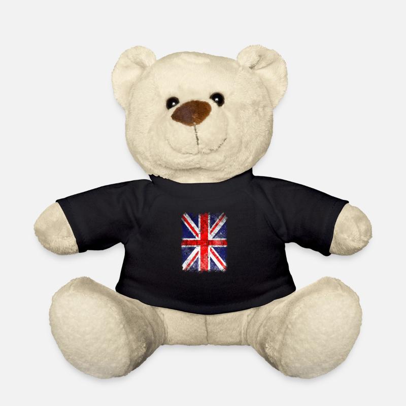 British Flag. Proud Union Jack Flag. Cool British - Teddy - Schwarz