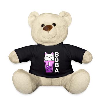 Cat In Boba Tea - Teddy - Schwarz - Vorne