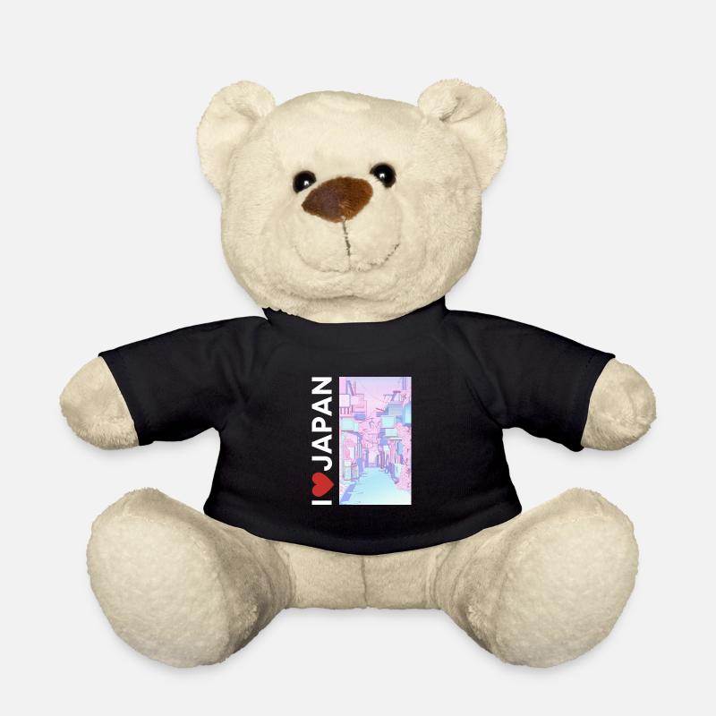 I love Japan, Ich liebe Japan - Teddy - Schwarz