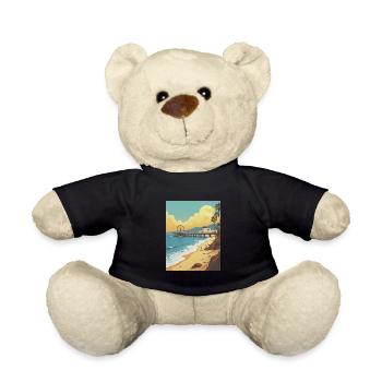 Santa Monica Vibes - Teddy Bear - black - Front