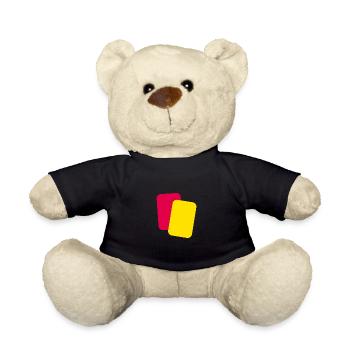 Schiedsrichter Karten Fußball - Teddy - Schwarz - Vorne