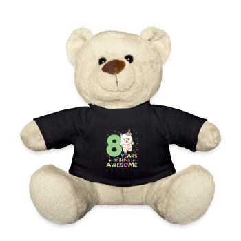 Alpaga pour les enfants de 8 ans de huit ans - Nounours - noir - Devant