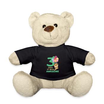 Meerkat for 3rd birthday children three years - Teddy Bear - black - Front