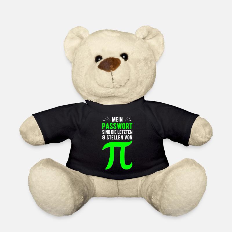 Mein Passwort Letzten 8 Pi-Stellen - Teddy - Schwarz