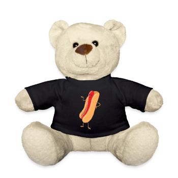 süßer menschlicher hot dog - Teddy - Schwarz - Vorne