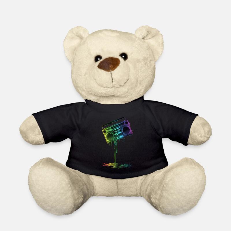 GUETTO BLASTER - Teddy Bear - black