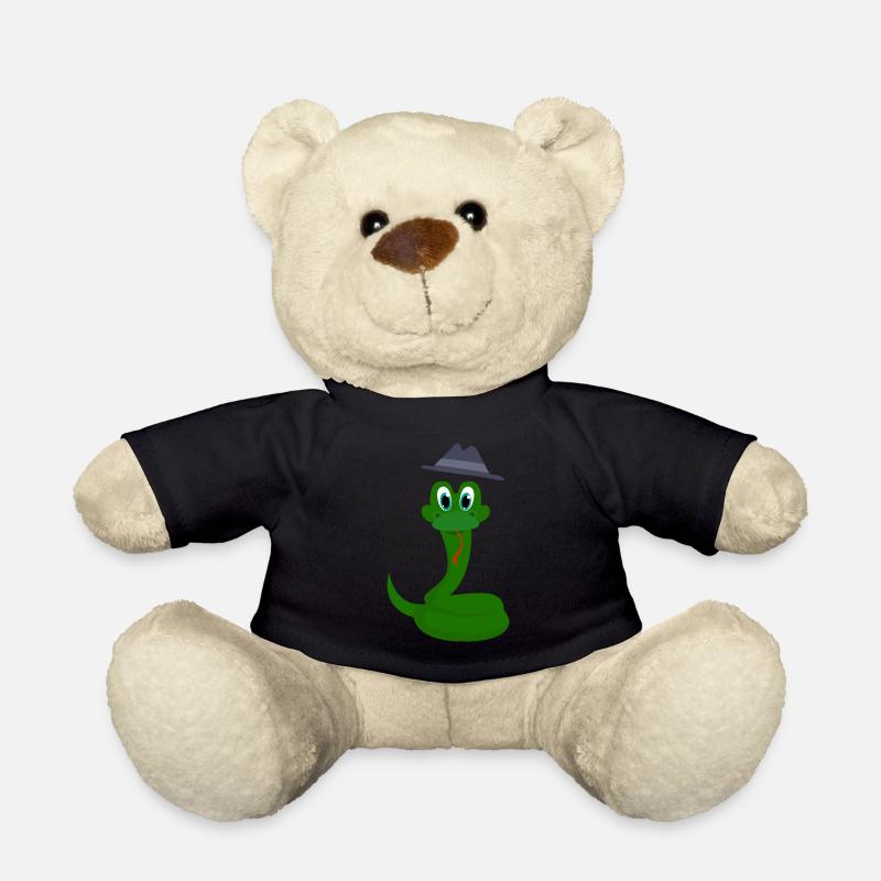 Schlange - Teddy - Schwarz