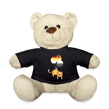 Katze Ballon Gay Bear Pride - Teddy - Schwarz - Vorne