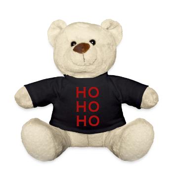 HO HO HO - Teddy - Schwarz - Vorne
