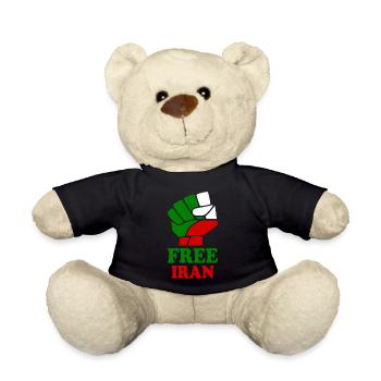 Free iran - Teddy - Schwarz - Vorne