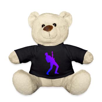 Guitariste électrique pour hommes Femmes - Nounours - noir - Devant