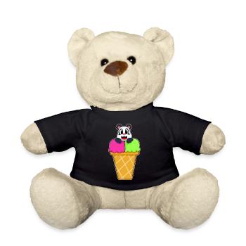 Panda Waffeleis - Teddy - Schwarz - Vorne