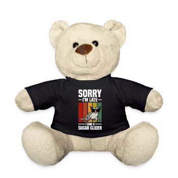 Fliegendes Eichhörnchen | Haustier Tier Geschenke - Teddy - Schwarz - Vorne
