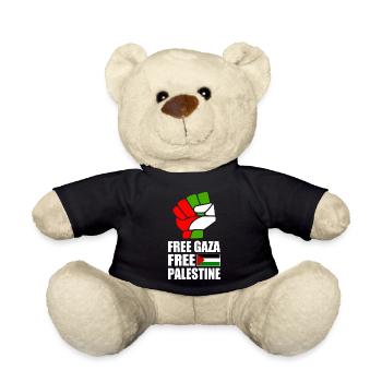 Free gaza Free palestine - Teddy - Schwarz - Vorne