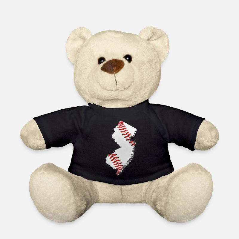 New Jersey (USA) | echter Baseball | Landkarte - Teddy - Schwarz