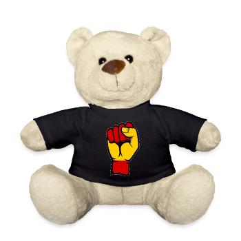 Poing du drapeau de l’Espagne - Nounours - noir - Devant