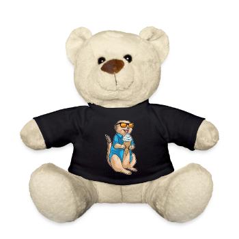 Glace gaufre suricate - Nounours - noir - Devant