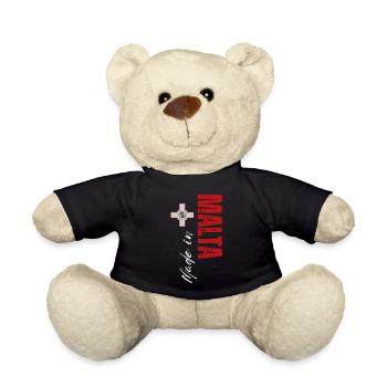 Hergestellt in Malta, vertikales Design - Teddy - Schwarz - Vorne