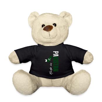 Made in Pakistan, vertical design - Teddy Bear - black - Front