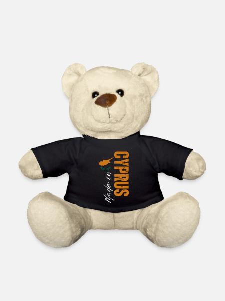 Hergestellt in Zypern, vertikales Design - Teddy - Schwarz