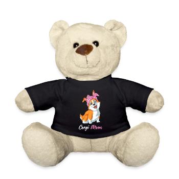 Corgi Mom - Cute Dog Lover Vibes Cadeau de fête des mères - Nounours - noir - Devant