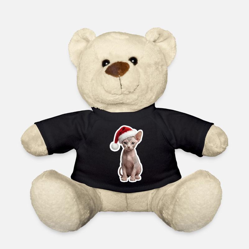 Chat Sphinx - Chaleureux à Noël - Nounours - noir