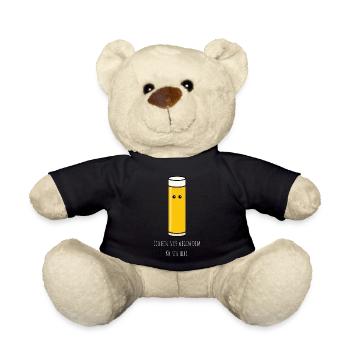 Nur wegen dem Kölsch hier - Kölner Karneval - Teddy - Schwarz - Vorne