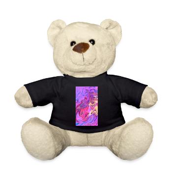 Farbwirbel Pastellmarmor Trio - Teddy - Schwarz - Vorne