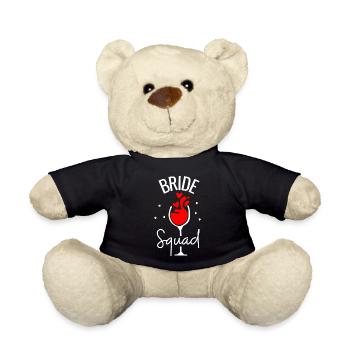 Bride Squad Wein - Teddy - Schwarz - Vorne