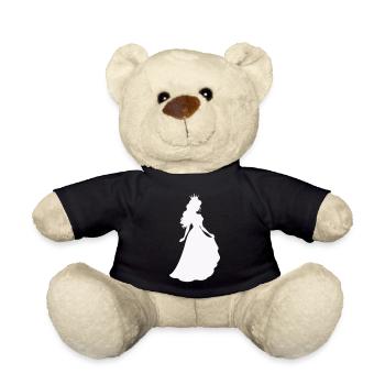 Silhouette de la princesse royale - Nounours - noir - Devant