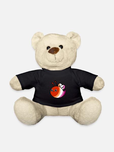Abeille lesbienne Orange Rose Fierté lesbienne - Nounours - noir