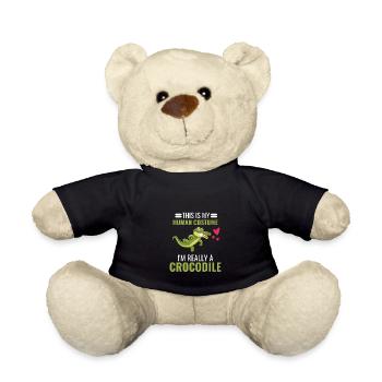 Crocodile Costume Party Reptiles Cadeau Crocodile - Nounours - noir - Devant