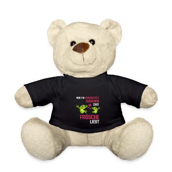 Meerestier Frauen Ozean Tier Mädchen Geschenk Wal - Teddy - Schwarz - Vorne