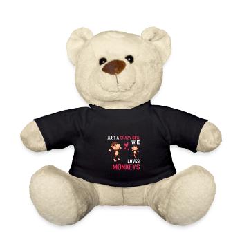 Chimpanzés Fille Zoo Animal Cadeau Singe - Nounours - noir - Devant