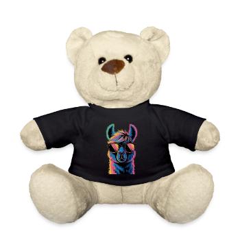 Alpaka Llama - Teddy - Schwarz - Vorne
