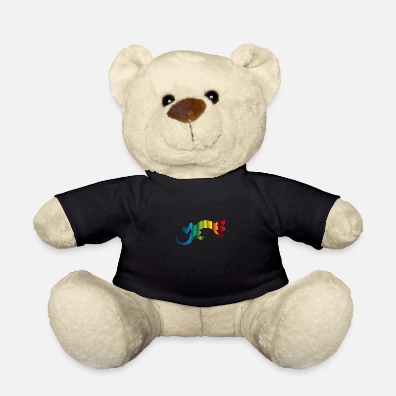 Gecko Echse Reptil Silhouette - Teddy - Schwarz